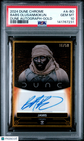 2024 Topps Chrome Dune Dune Autographs Babs Olusanmokun #A-BO PSA 10