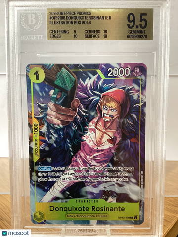 2026 One Piece Card Game Promos Donquixote Rosinante R #OP12108 /(Illustration BGS 9.5