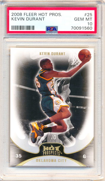 2008 Fleer Hot Prospect #25 Kevin Durant PSA 10 LOW POP!