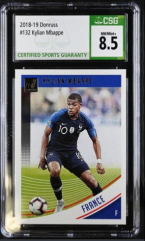 KYLIAN MBAPPE 2018-19 DONRUSS ROOKIE CARD FRANCE CSG 8.5