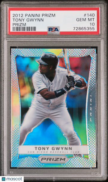 2012 Panini Prizm Tony Gwynn #140 PSA 10