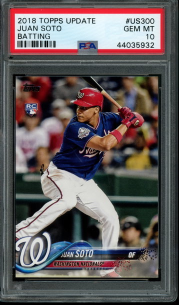 2018 Topps Update Juan Soto PSA 10 Gem Mint