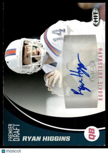 2017 SAGE HIT Ryan Higgins #A71 Autographs AU