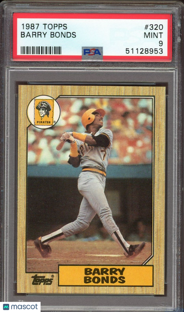 1987 Topps Barry Bonds #320 PSA 9