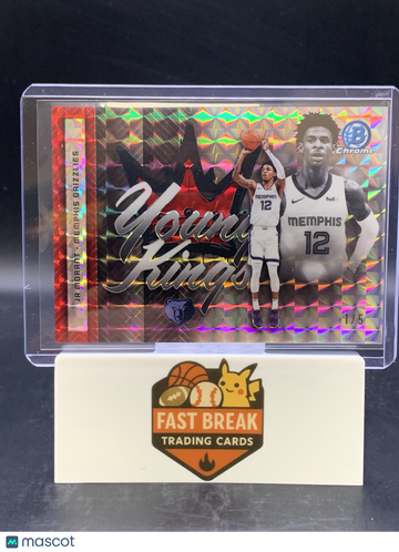 2025-26 Bowman Ja Morant #YK-7 Red Geometric Refractor /5