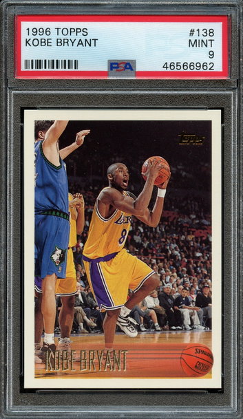 1996 Topps #138 Kobe Bryant PSA 9 Mint