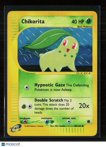 2002 Expedition Base Set Chikorita #99/165