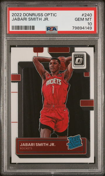 2022 Donruss Optic Jabari Smith Jr. #240 RC PSA 10