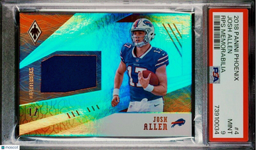 Jersey Number #17/100 1/1 PSA 9 RC Josh Allen 2018 Phoenix Rookie Patch Holo WOW