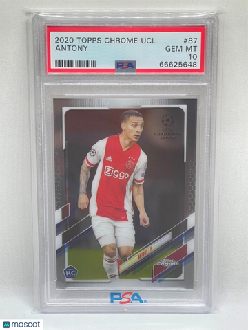 2020 Topps Chrome UEFA Champions League Antony #87 PSA 10