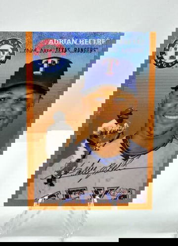 2023 Topps Chrome Platinum ADRIAN BELTRE Orange Wave #/25 SSP Rangers HOF'24