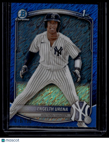 2025 Bowman Engelth Urena #BCP-16 Chrome Prospects Blue Shimmer Refractor SN