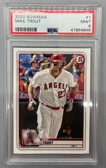 2020 Bowman Mike Trout PSA 9