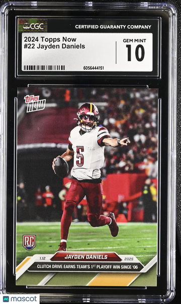 2024 Topps Now Jayden Daniels #22 CGC 10