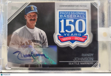 2019 Topps Randy Johnson 150th anniversary patch autograph