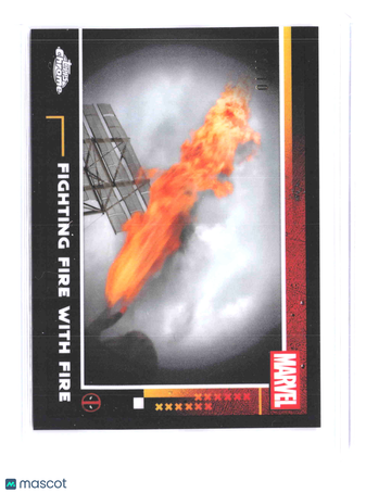 2025 Topps Chrome Marvel Studios Deadpool & Wolverine Human Torch Johnny Storm Pyro 1/10 Fighting Fire With Fire #69