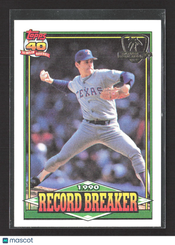 1991 Topps Nolan Ryan #6 Operation Desert Shield Base Set
