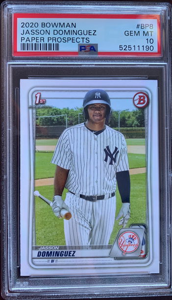 2020 Bowman Jasson Dominguez Paper Prospects PSA 10 Gem Mint
