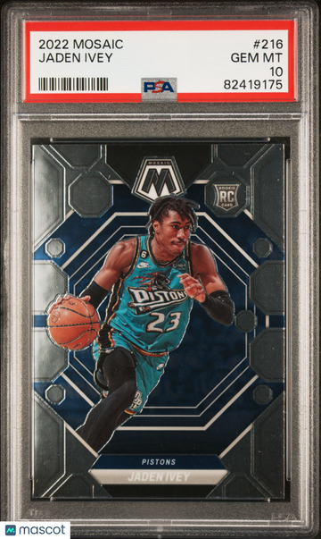 2022 Panini Mosaic Jaden Ivey #216 PSA 10