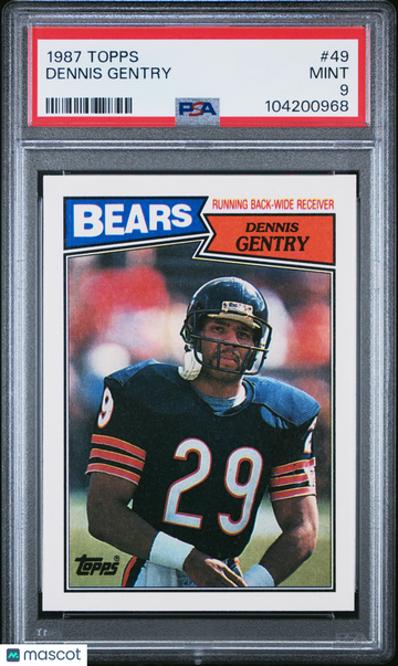 1987 Topps Dennis Gentry #49 PSA 9