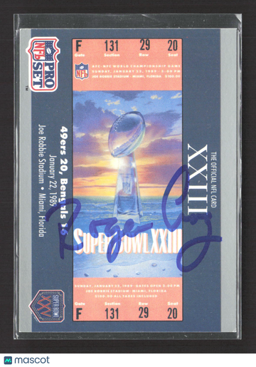 1990 Pro Set Super Bowl Facts Joe Montana Roger Craig Jerry Rice #23