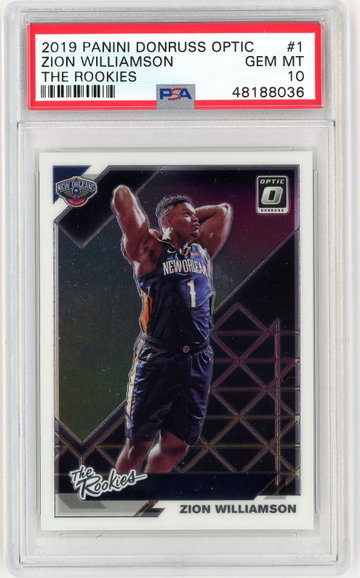 Zion Williamson Optic 'The Rookies' PSA 10