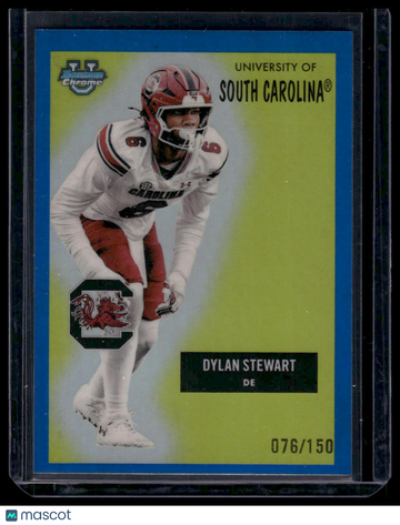 2025 Bowman Chrome U Dylan Stewart #55AV-15 Blue /150