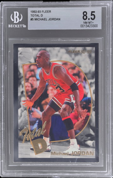 1992 Fleer Michael Jordan Total D BGS 8.5