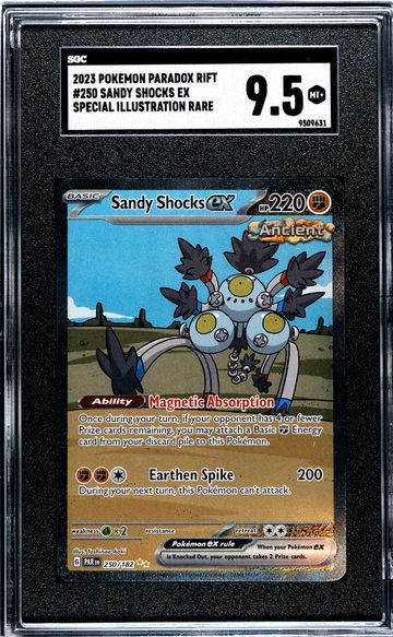 2023 Pokémon Paradox Rift Sandy Shocks #250 EX Special Illustration Rare SGC 9.5