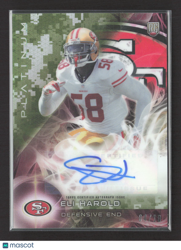 2015 Topps Platinum Eli Harold #AR-EH Camo Refractor /10