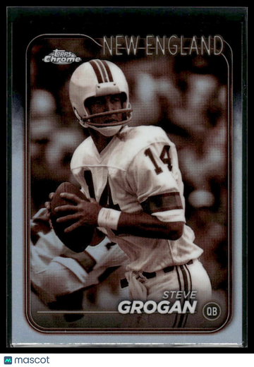 2024 Topps Chrome Steve Grogan #132 Sepia Refractor