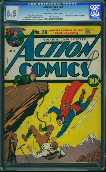 ACTION COMICS #38, CGC 6.5 FN+