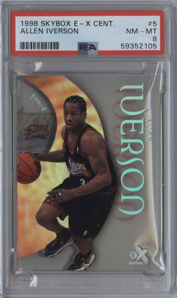 1998 Skybox EX Century #5 Allen Iverson NM-MT PSA 8