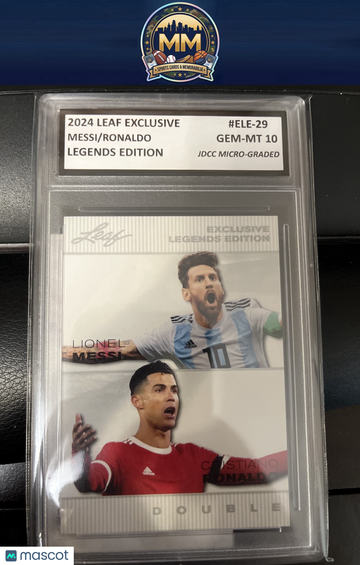 2024 Leaf Exclusive Legends Edition Lionel Messi / Cristiano Ronaldo #ELE29 Leaf Multi-Sport Special Release LegendsDoub