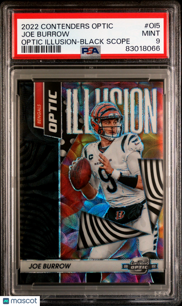 2022 PANINI DONRUSS OPTIC DOMINATORS JOE BURROW #D6 Optic PSA 9