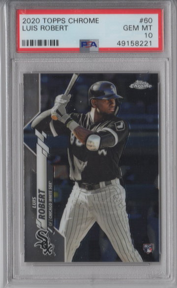 2020 Topps Chrome Luis Robert PSA 10