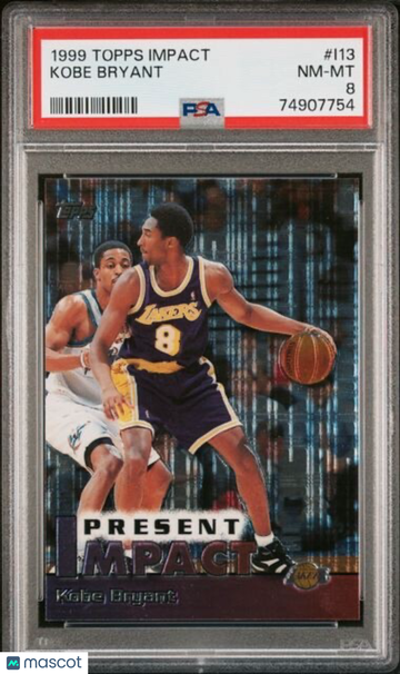 1999 Topps Kobe Bryant #I13 Impact Insert PSA 8