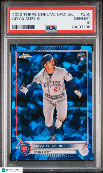 2022 Topps Chrome Update Sapphire Edition Seiya Suzuki #250 PSA 10