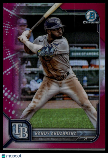 2022 Bowman Chrome Randy Arozarena #82 Fuchsia Refractor SN