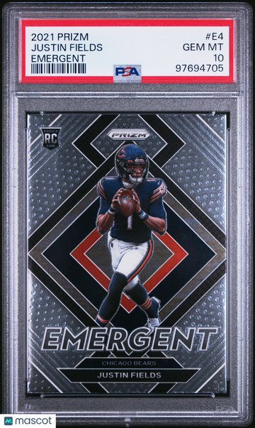 2021 Panini Prizm Emergent Justin Fields #E4 PSA 10