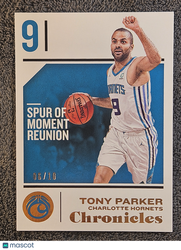 2019 2018 Chronicles Tony Parker #93 Gold /10