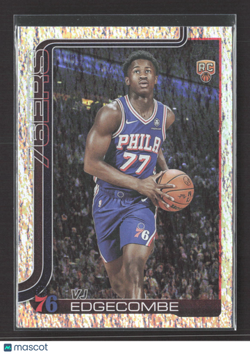 2025 Topps Flagship VJ Edgecombe #203 Confetti RC