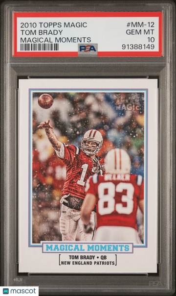 2010 Topps Magic Magical Moments Tom Brady #MM-12 PSA 10