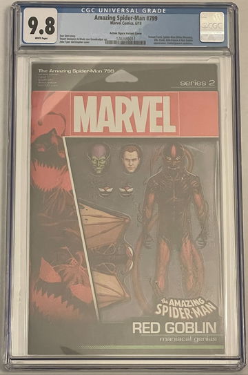 Amazing Spider-Man # 799 CGC 9.8 Red Goblin Action Figure Variant