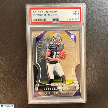 2019 Panini Prizm Marquise Brown #341 PSA 9