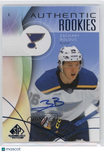2024-25 Upper Deck SP Game Used - [Base] - Blue Autographs Zachary Bolduc #255 Blue Autographs