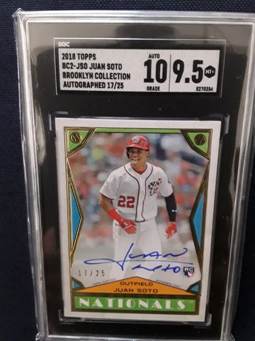2018 Juan Soto Booklyn Collection SGC 9.5