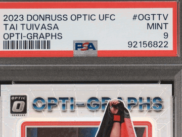 Graded 2023 Optic UFC Tai Tuivasa OGTTV Parallel Trading Card PSA 9 Topps Autographed