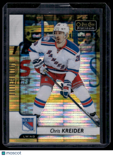 1991 2017-18 O-Pee-Chee Platinum Seismic Gold Chris Kreider #41 Seismic Gold /50