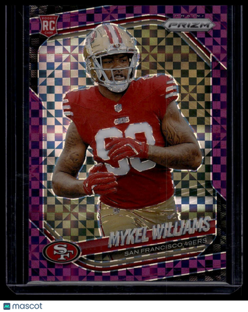 2025 Panini Prizm Mykel Williams #304 Purple Power SN